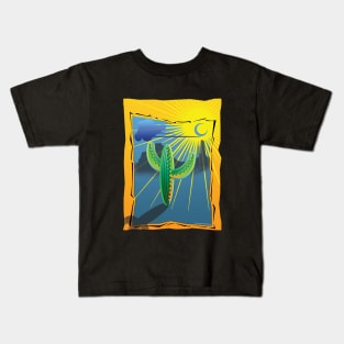 Cactus day and night Kids T-Shirt